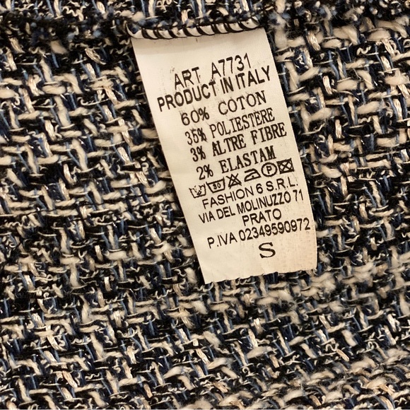 Italian tweed boucle jacket S - Picture 8 of 11